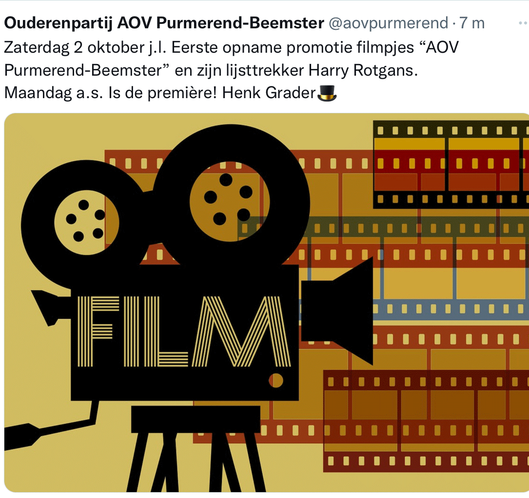 Eerste opname promotiefilmpje